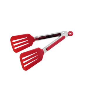 New Appetito Mini Nylon Spatula Kitchen Food Tong 18cm Red - Picture 1 of 2