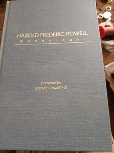 Harold Frederic Powell Genealogy Book Signed by Author - Picture 1 of 4
