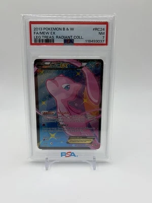 2013 Pokemon Black White FA Mew RC24/RC25 Psa 7 - Image 1 of 2