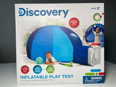 NIB DISCOVERY Inflatable PLAY Tent Super Fun Children 3 and UP - Image 1 of 4