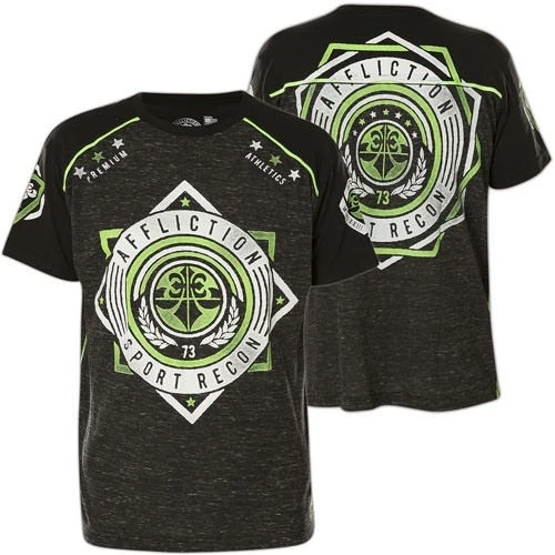 AFFLICTION T-Shirt Sport 73 Grau/Schwarz T-Shirts Herren - Bild 1 von 1