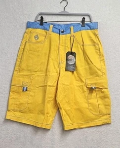 Vtg Eight 732 Cargo Shorts Mens Sz 36 Hip Hop Baggy Y2K Streetwear Deadstock NWT - Picture 1 of 11