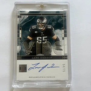 2024 Impeccable Vibe Auto Lane Johnson #/99 Eagles SB Champ On Card Autograph - Picture 1 of 3