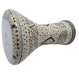 Gawharet El Fan 17" Mother of Pearl Darbuka "Magic Hill" Darbuka Drum Percussion - Afbeelding 1 van 8