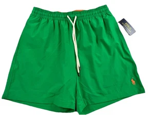 Bañador Polo Ralph Lauren Pantalones Cortos Forrados Logo Poni Verde Jade Para Hombre Mediano M - Imagen 1 de 8