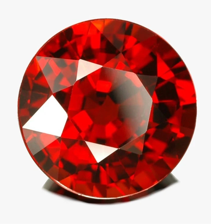 2.5mm ROUND NATURAL RED MOZAMBIQUE GARNET GEM GEMSTONE - Image 1 of 1
