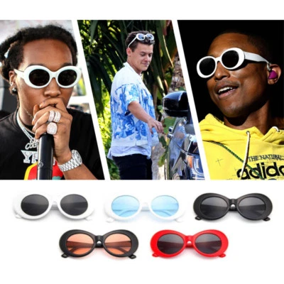 Nirvana Kurt Cobain Alien Oval Vintage Retro Costume Sunglasses Clout Goggles - Image 1 of 3