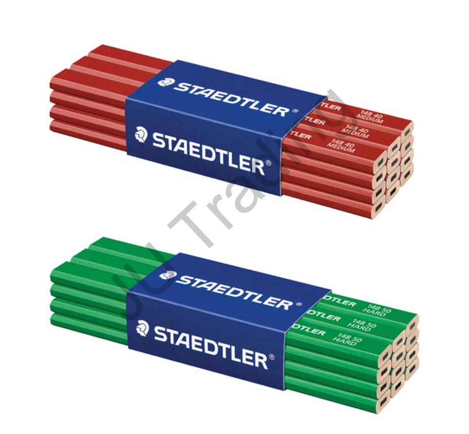 Staedtler Carpenters Pencils 148 HARD & MEDIUM Joiners / Woodwork, SELECT QTY