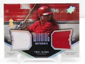 TROY GLAUS 2004 SPX DUAL GAME WORN PATCHES! ANAHEIM ANGELS! - Bild 1 von 2