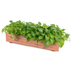 Costway 36" Wooden Flower Planter Rectangular Box Decorative Window Box Garden - Picture 1 of 5
