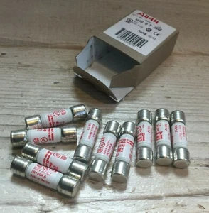 Lote de trabajo caja de diez (x10) fusibles Merrsen Ferraz ATM2, 2amp 600v, NUEVO, EN CAJA - Imagen 1 de 4