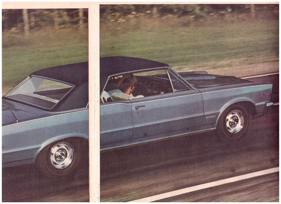1965 Pontiac GTO Hardtop Coupe, 2-Page (separated) USA Issue Magazine Ad - Image 1 of 1