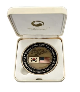 Challenge Coin Ministry of Patriots and Veterans Affairs MPVA ROK-US USFK Korea - Picture 1 of 4
