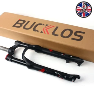 BUCKLOS 26" Cycling MTB Suspension Bike Fork 100mm Disc Brake 1-1/8" Forks 9mm - Picture 1 of 7