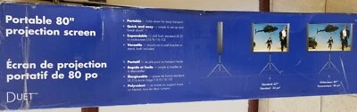 Standing Portable Projection Screen Duet Ultra 80" Widescreen - Image 1 of 4