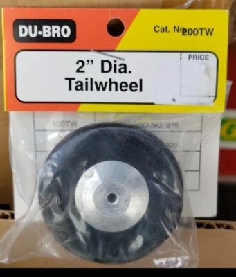 DU-BRO 200TW Treaded TailWheel 2 inch (pkg of 1) NISP - Image 1 of 2