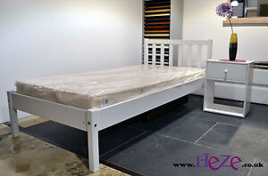 The best on eBay! Deluxe! Thick, strong, solid white single 3FT bed Berno! 
