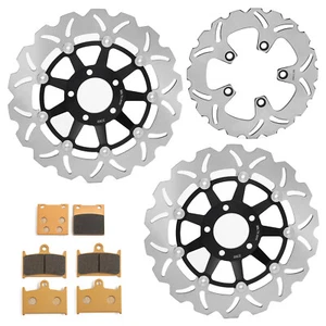 Front Rear Brake Discs Rotors Pads For Suzuki GSXR 750 88-93 GSXR 1100 89-92 - Bild 1 von 13
