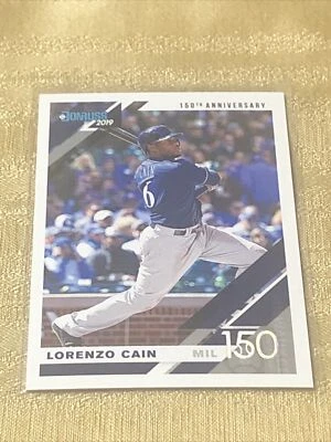 2019 Panini Donruss Lorenzo Cain  150th Anniversary Parallel  #46/150 - Image 1 of 2