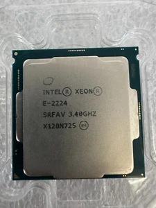 Intel Xeon E-2224 3.40GHz Quad-Core 8MB LGA 1151 CPU P/N: SRFAV - Picture 1 of 2