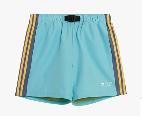 Pantaloncini Adidas X Human Made blu acqua e giallo solo taglia XS NUOVI