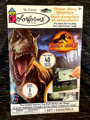 Colorforms Jurassic World Dominion with 3 scenes and 49 Colorforms - Image 1 of 2