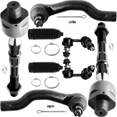 8x Fits 2005-2019 Nissan Frontier Front Sway Bar Tie Rod End Rack Pinion Bellow - Image 1 of 4