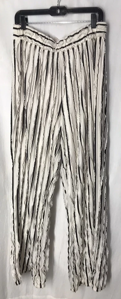 New Direction Large Frilly Pant leg Pull On Elastic Waist Side Layered Ruffles - Image 1 of 4