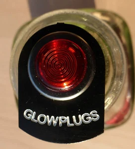 Land Rover Series 2 2a 3 LED Illuminated Glowplugs Warning Tag Light Chrome - Picture 1 of 1