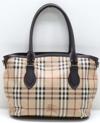 Burberry Haymarket Newfield Coated Canvas Tote Bag - Image 1 of 4