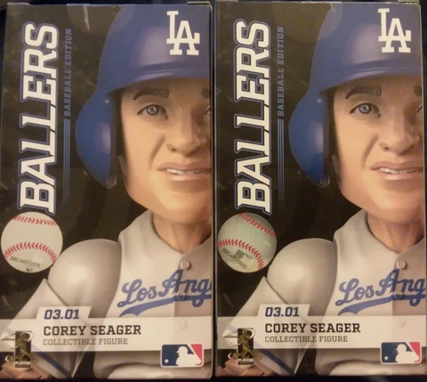2x LOT - Corey Seager #5 Ballers Sports Crate Loot BaseBall MLB LA Dodgers 03.01 Cover