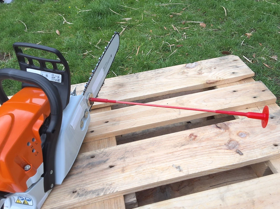 MAGNET Glasfieber Ablänghilfe für Motorsäge Ablängstab Längenanschlag Fieberglas - Bild 1 von 4