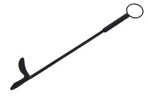 Mansion Fire Log Coal Burner Black Metal Twist Poker With Log Hook - Picture 1 of 2