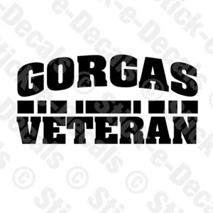 GORGAS VETERAN RIBBON Military Decal Car Truck Camper - Bild 1 von 2