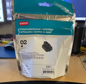 Zszywki wkład atramentowy do HP 02 CZARNY SIH-R02BA - Zdjęcie 1 z 1