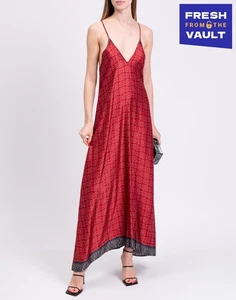 RRP€498 PEACOCK BLUE Satin Maxi Slip Dress Size 2 M Silk Blend HANDMADE in Italy - Picture 1 of 7