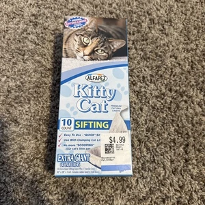 Alfapet Kitty Cat Sifting Litter Box Pan Extra Giant Liners 10CT 40" x 38" NEW - Picture 1 of 3