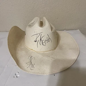 Cappello da cowboy autografato Toby Keith "Blue Jeans" 7 1/4 - Foto 1 di 10