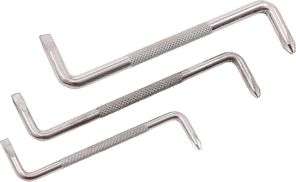 Am-Tech - Set Di 3 Cacciaviti Ad Angolo - Immagine 1 di 4