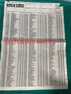 Revell Model Kits Binney & Smith Trade Price Guide Order Sheet Cataloge (1) - Image 1 of 4