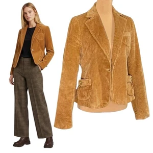 Vintage 90er Banana Republic Cord Blazer Jacke Gr. 10 hellbraun Retro Academia Twee - Bild 1 von 11