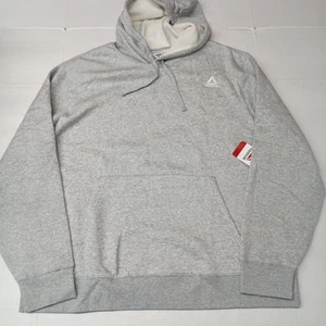 Reebok Delta Logo Hoodie Men's Size 3XL XXXL Heather Gray Kangaroo Pocket - Picture 1 of 8