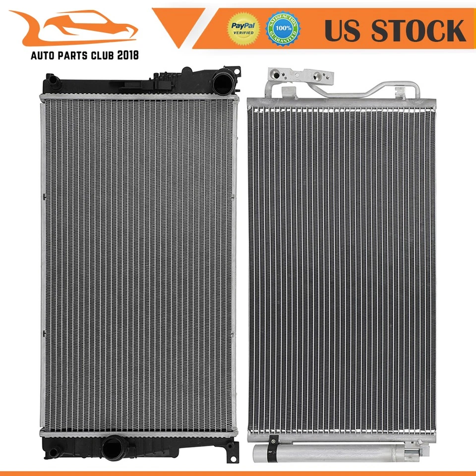 Radiator And AC Condenser Fits 2014-2016 BMW 435i 2015-2016 BMW 435i Gran Coupe Foto 1 de 4