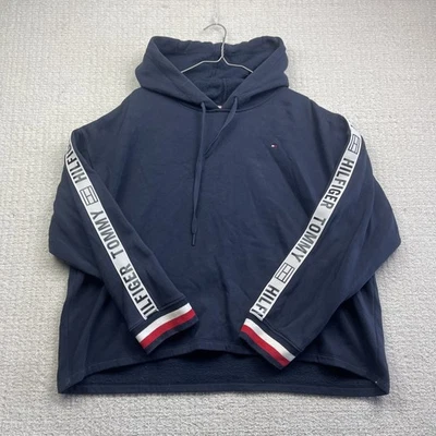 Tommy Hilfiger Sudadera Deportiva con Capucha Logo Cinta Azul Marino Adulto Talla XXL Foto 1 de 2