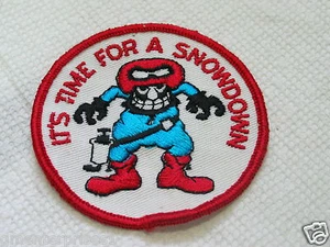 Snow Fun Humor Patch _  It's Time For A Snowdown - Picture 1 of 1