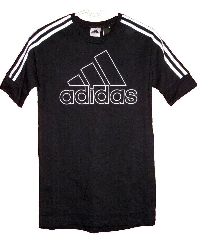 Adidas Logo Girls Active Jersey Short Sleeve Top Size S (7/8) with Tags
