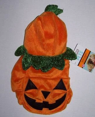 Martha Stewart Pets Halloween Pumpkin Jack O Lantern Plush Dog Costume Size XS - Imagem 1 de 2