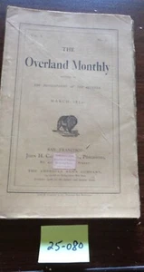 Overland Monthly published by John H. Carmany. March 1872 - Picture 1 of 1