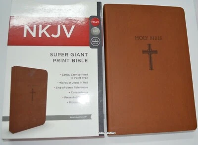 Super Giant Print Bible NKJV Imitation Leather Largest Print 16 point BRAND NEW! - Image 1 of 4