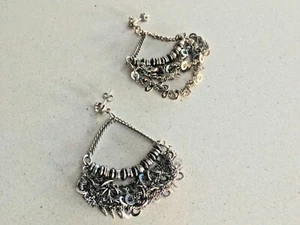 PENDIENTES MULTICADENA ALL SAINTS SPITALFIELDS BLACK OX ~ NUEVOS SIN ETIQUETAS - Imagen 1 de 3